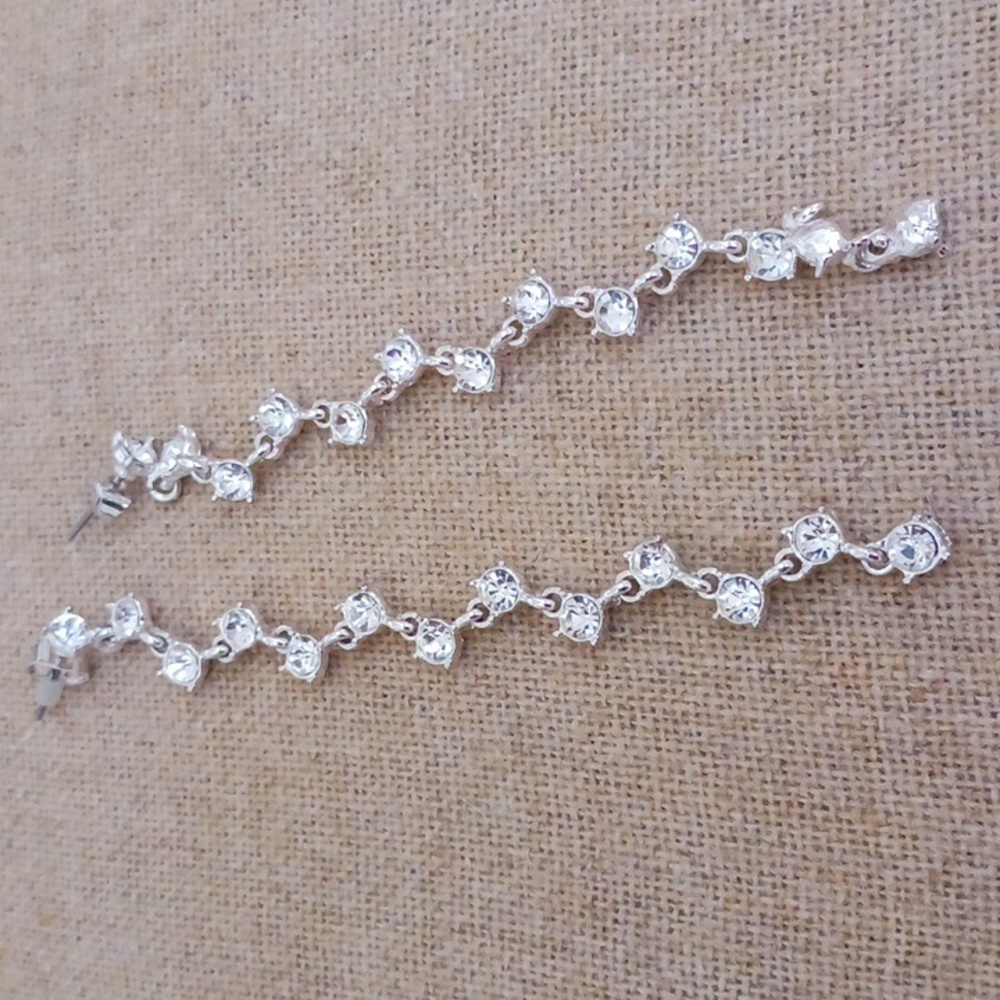 Silver Long Earrings - Picture 5 of 8